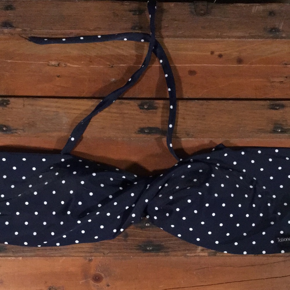 Tatiana Shehadeh polka dot bikini top
